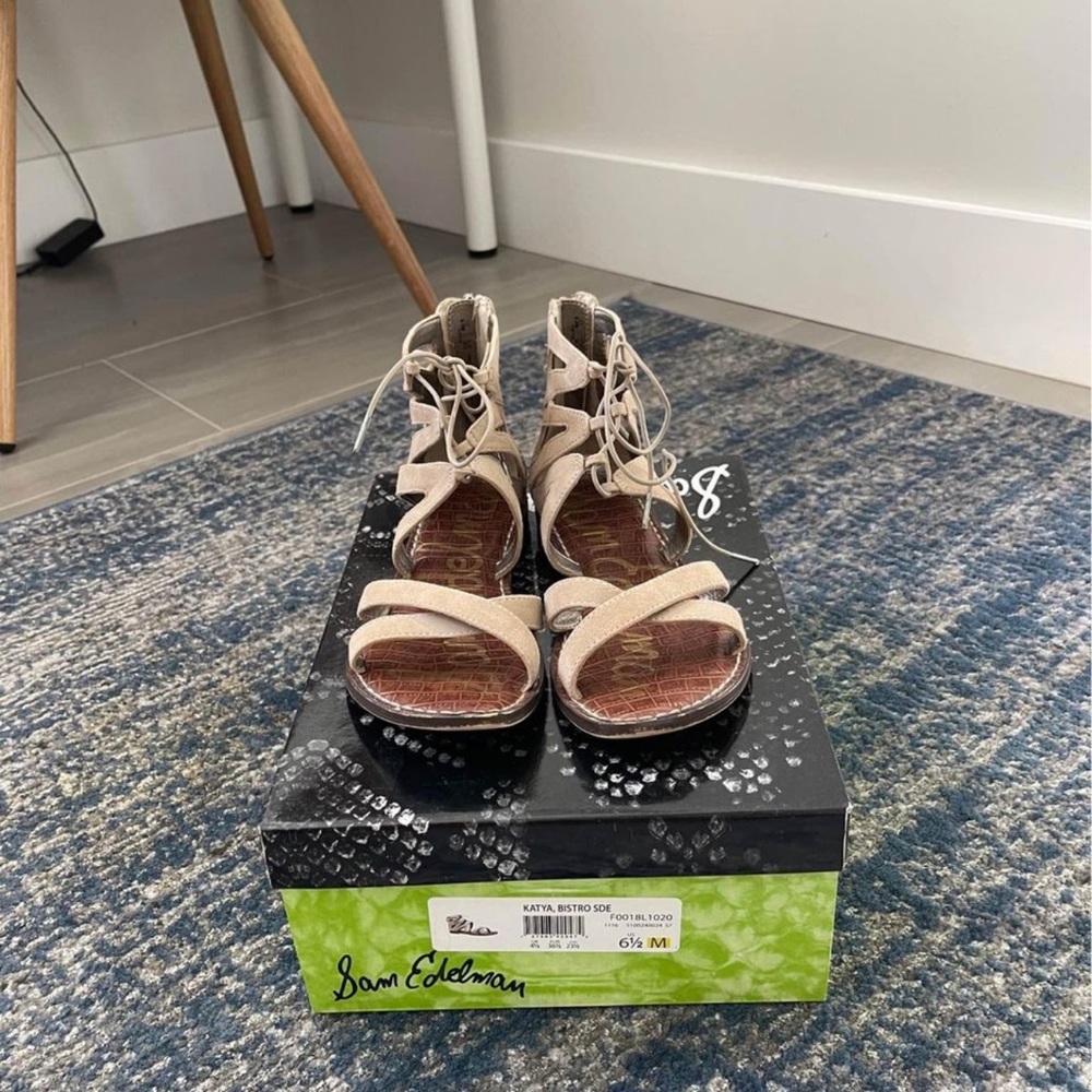Sam Edelman Gladiator Beige Sandal